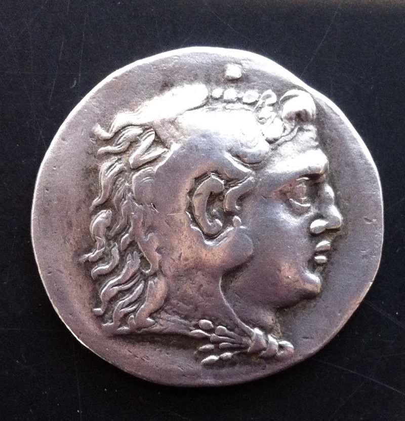 Vorderseite Münze Alexanders des Großen