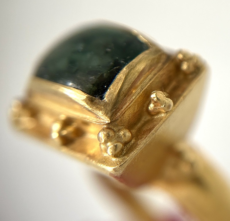 Ringkopf Smaragdring